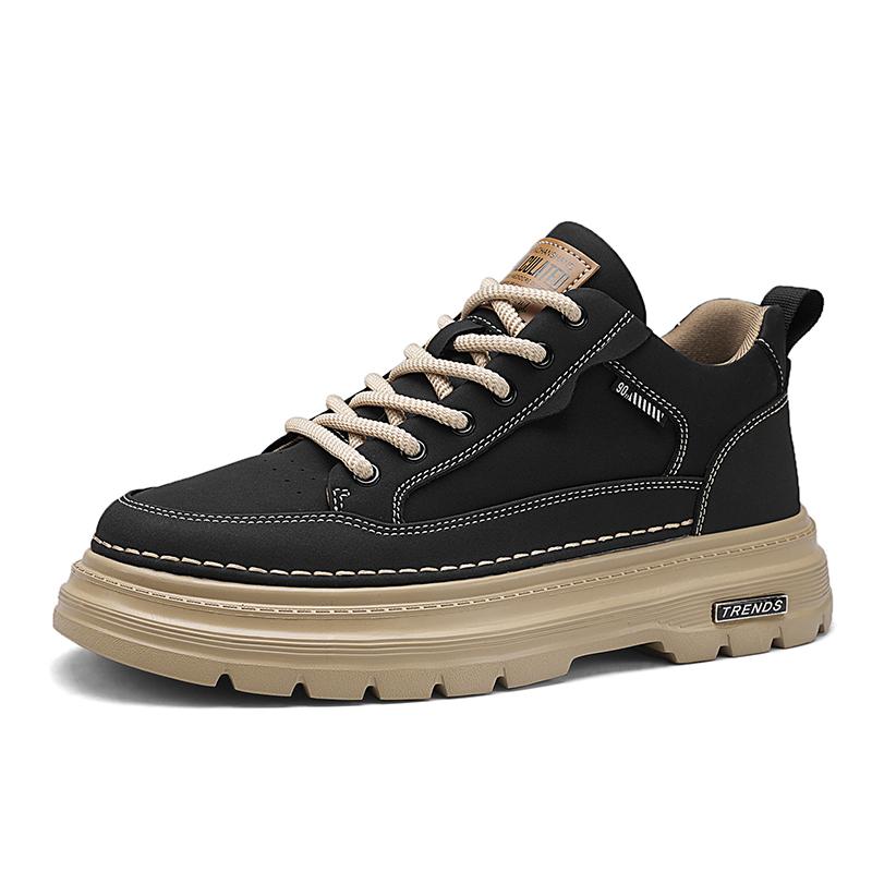 

Fashion Mens Casual Shoes Fashion Breathable Outdoor Mens Hiking Shoes Lace-up Comfortable Leather Business Office Men Oxford Shoes 38 чёрный