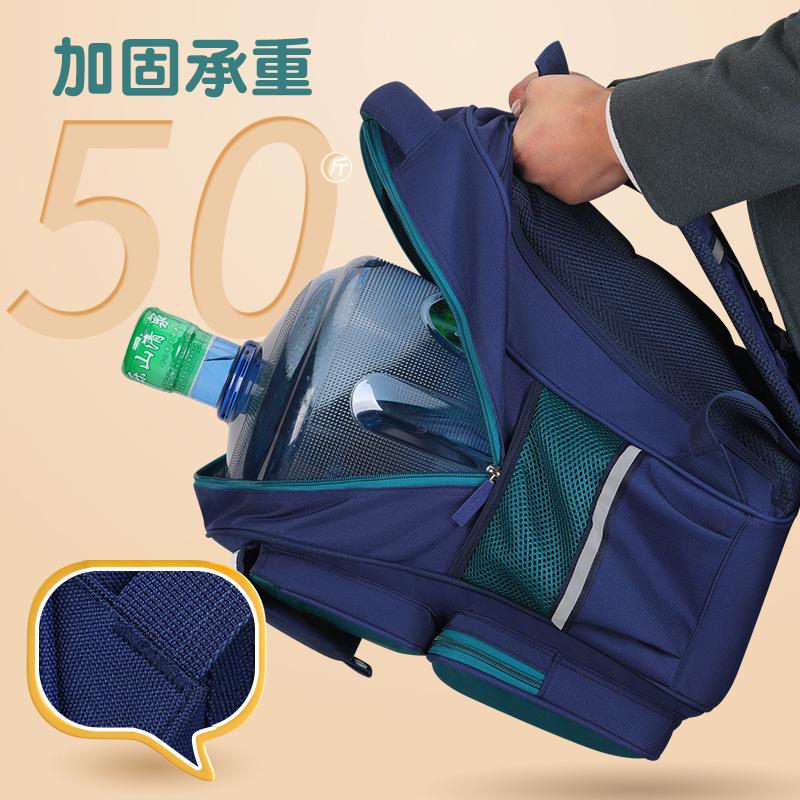 Boys And Girls, Elementary School Bags, Grades 1, 3 To 6, British Style For Girls, Waterproof, Burden-Reducing Spine Protection And Lightweight.
