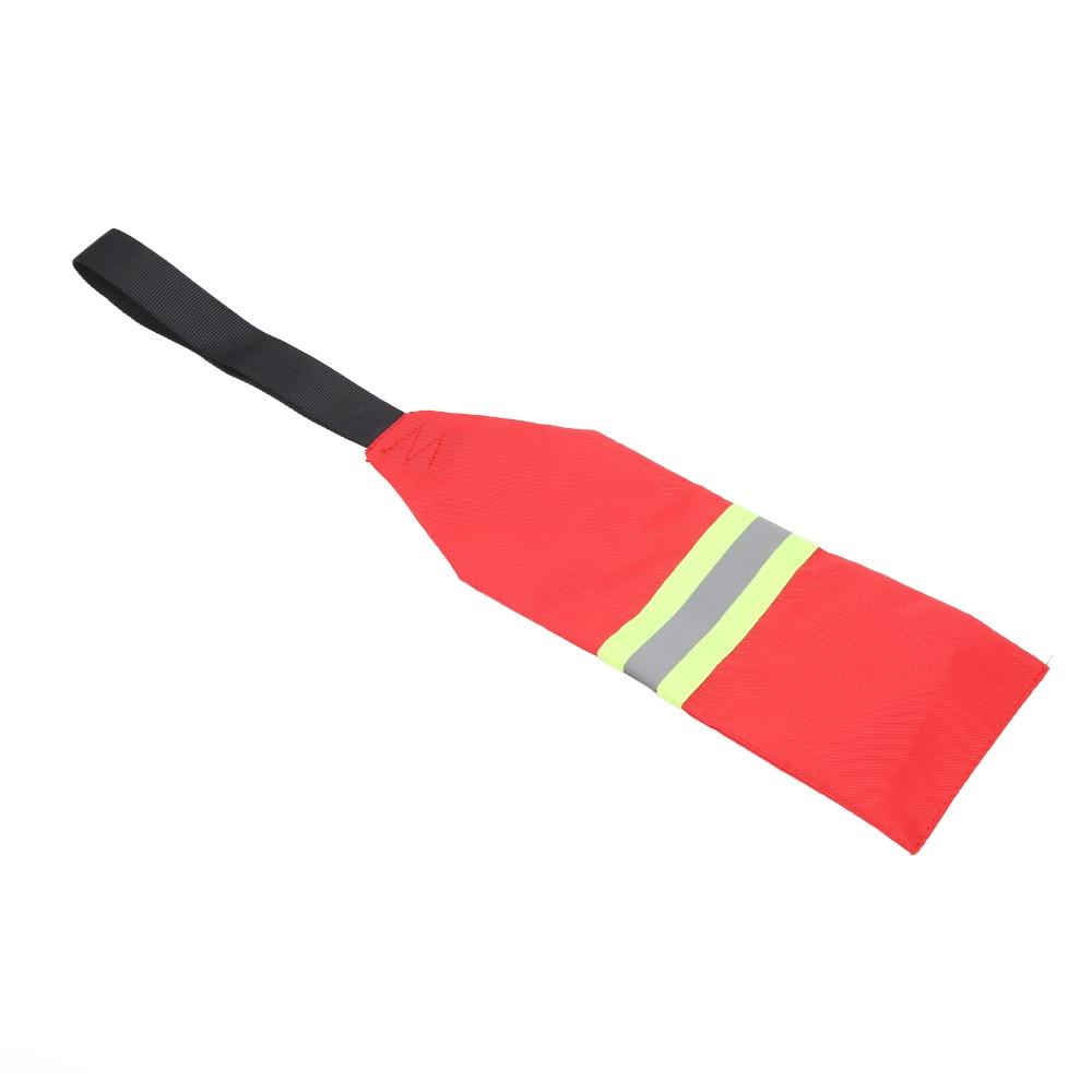2PCS Red Kayak Warning Flag High Visibility Kayak Travel Flag Kayak Towing Flag for Canoeing