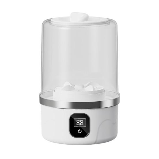 Portable Underwear Washer Rechargeable Cordless Mini Washing Machine Travel Laundry Machine Mini Washer with LED Display for Cleaning Underwear Small