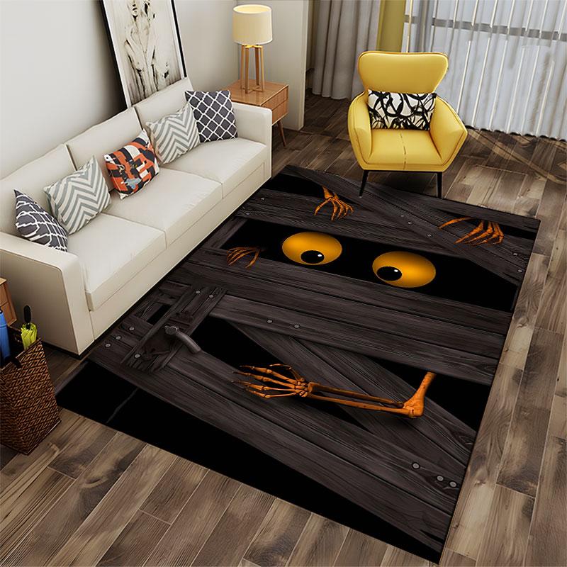 Creepy Eyes and Skeleton Hands suitable as a non-slip mat for the living room or bedroom sofa