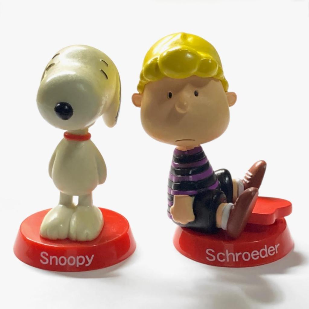 [USED] Snoopy Schroeder Shaking Head Mascot Figure Peanuts Toyful