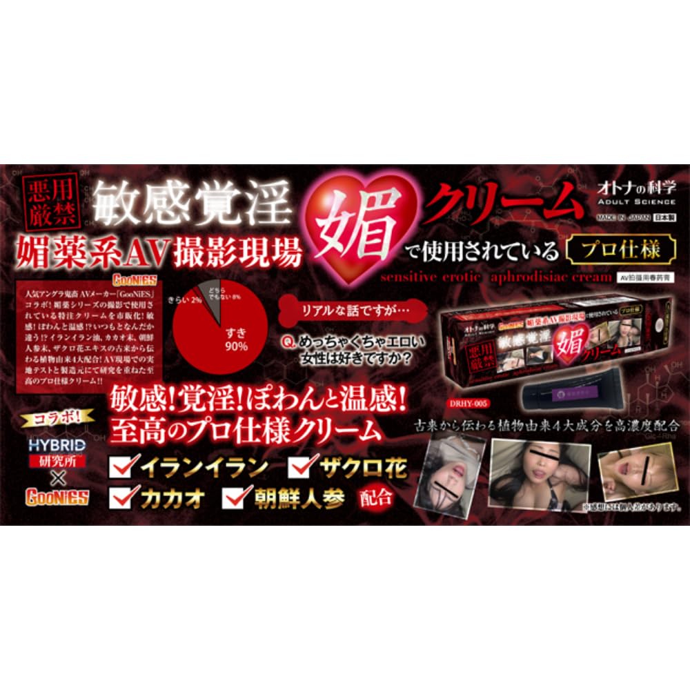 HYBRID Institute Adult Science Aphrodisiac Sensitive Erotic Aphrodisiac Cream Used in Aphrodisiac AV Shooting Sites Sensitive Erotic Aphrodisiac Cream