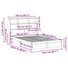 VidaXL Lit bibliothèque sans matelas blanc 160x200 cm bois pin massif, lit, meuble de chambre à coucher, lit avec rangement, 3322398