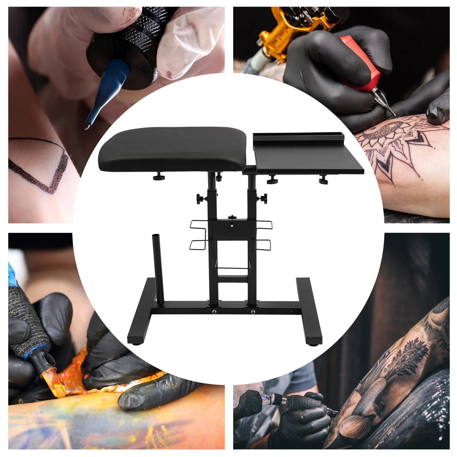 

Adjustable & Foldable Tattoo Workbench Stand - Oversized Arm Rest with 360° Rotating Table for Tattoo Artists & Professionals чёрный