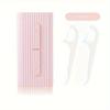 10pcs/box Reusable Dental Floss Stick With Portable Automatic Floss Dispenser Box Toothpick Fine Flosser For Travel
