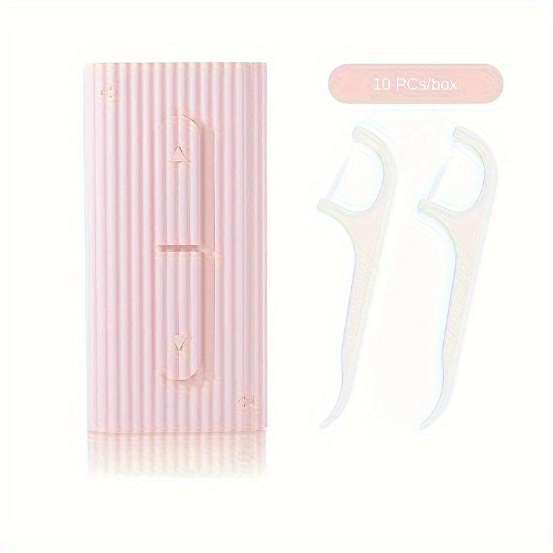 10pcs/box Reusable Dental Floss Stick With Portable Automatic Floss Dispenser Box Toothpick Fine Flosser For Travel