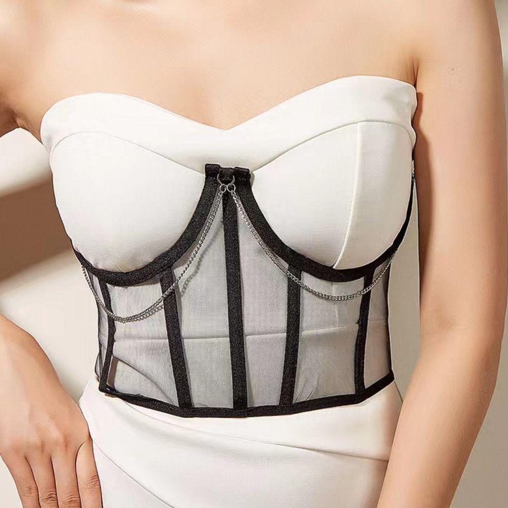 Chain Tummy Control Shapewear Mesh Girdle Body Shaper Waist Trainer Shapewear  Shape Control