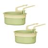2Pcs Drain Baskets High-Efficiency Filter Easy to Install Automatic Dumping Sink Strainer Baskets Kitchen Trash Catcher