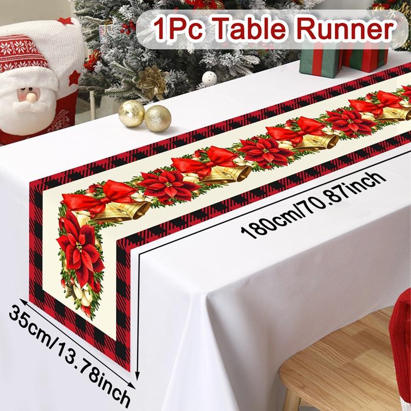 

Merry Christmas Table Runner Xmas Table Cover Christmas Decorations For Home 2026 Navidad Natal Gifts New Year 2026 Tablecloth