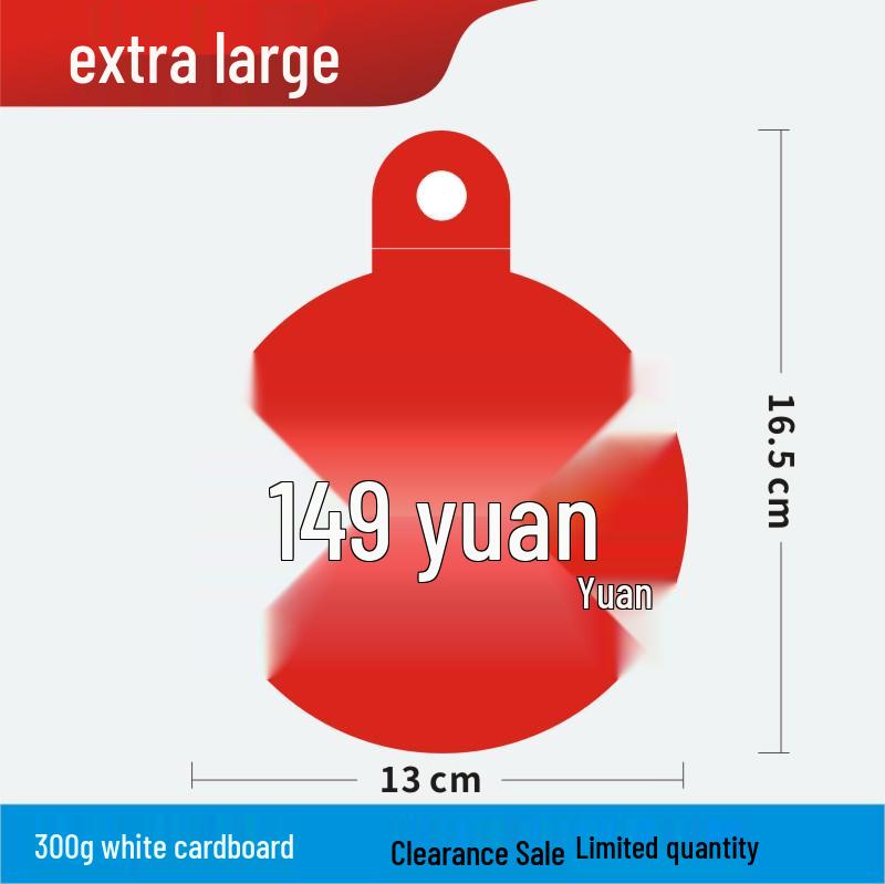 Discount Promotion Tag for Clothing & Accessories Display Stand