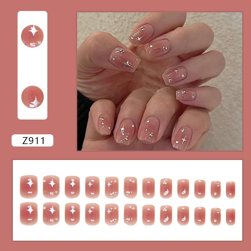 Sweet & Gentle Skin-Brightening Nail Patches: High-End, Removable & Wearable Fake Nails