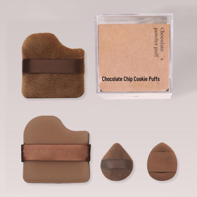 

Печенье-пуф с шоколадом Гуо: Не впитывающий, упругий, двухсторонний инструмент для макияжа с набором маленьких спонжей-пуховок.