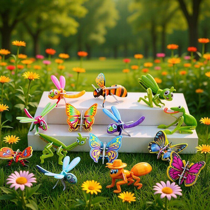 3D Insect Puzzle: Handmade Paper Educational Toy for Kids