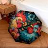 Tiger and Rooster  pattern, automatic folding umbrella, portable and foldable design, 8 ribs, a Christmas or birthday gift.