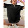 Ladies' Fashionable Casual T-shirt | LIMITED Letter Printed Round Neck Short Sleeved Micro Elastic Fabric, Ideal for Casual Daily Wear and Outdoor