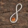 Karneol 925 Massiv Sterlingsilber Anhänger, Handgefertigter Edelsteinanhänger, Geschenke für Freundin Böhmischer Anhänger für die Liebe
