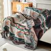 Boho Cotton Linen Sofa Cover Towel Ethnic Style Geometric All-Cover Outdoor Camping Blanket Multifunctional Decor Sofa Covers