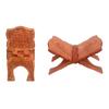 Handcrafted Full Nakashi Foldable Book Stand Holder/Book Rest Keep for Home/Work Space/Religious Places (Brown, 13 Inches)