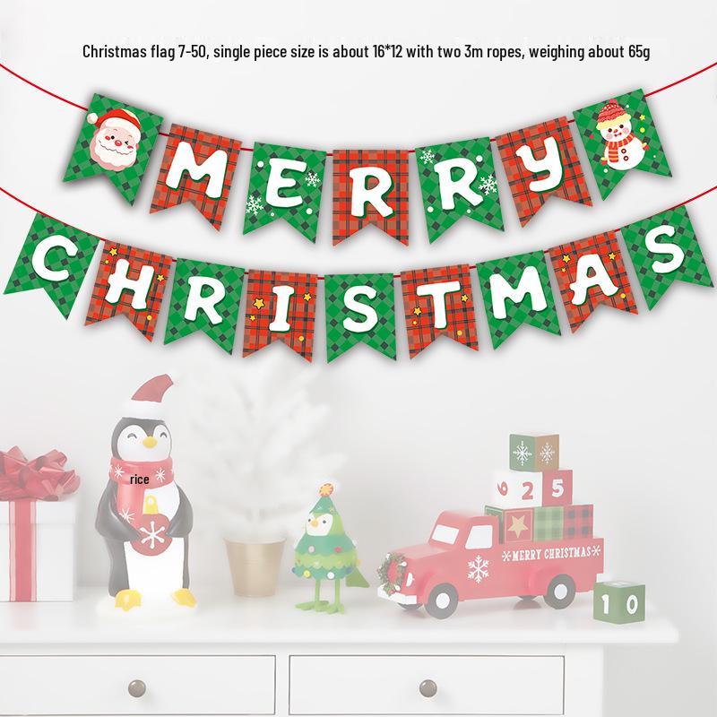2025 Christmas Banners: Festive Hanging Decorations for Kindergartens and Malls