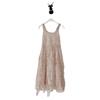 2023 Sequined Beach Dress: Mother-Daughter Backless Summer Maxi for Seaside Vacations