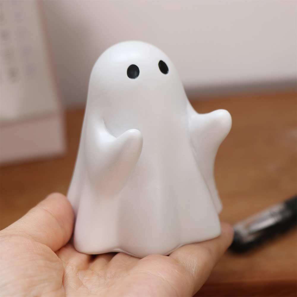 Cute Ghost Pen Holder Funny Little Ghost Statue Desktop Decor Desktop Decoration Ornament  Home