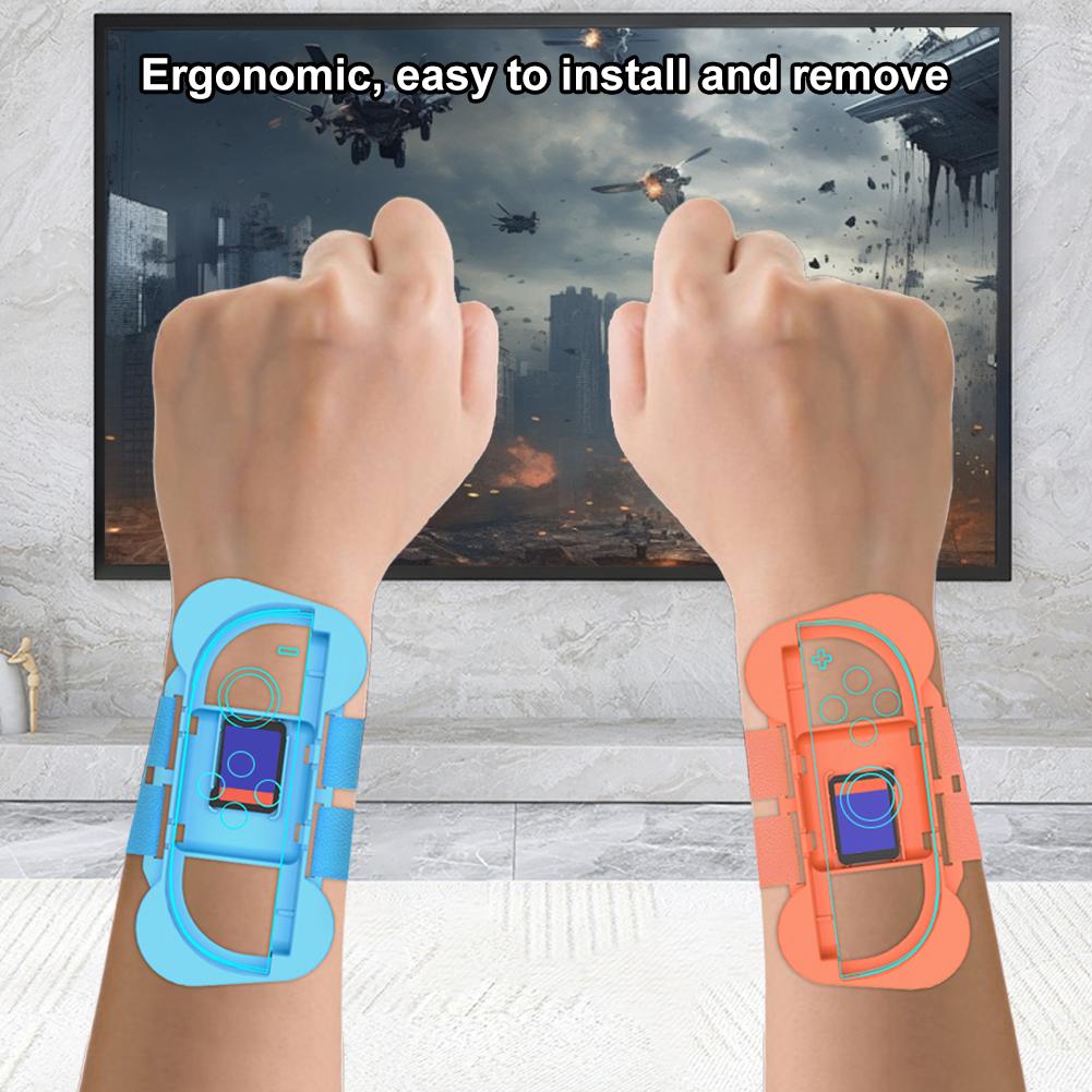 2 Stück verstellbares Handgelenkband für Nintendo für Switch 2 Joy-Con Spielarmband Armband Handgelenk-Tanzband Handgelenkbänder Passend für Just Dance