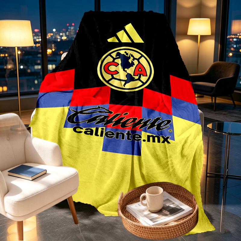 Club America Print Blanket - Soft & Comfortable, for Bedroom, Travel, Sofa, Home Decoration - Birthday Christmas Gift for Friend