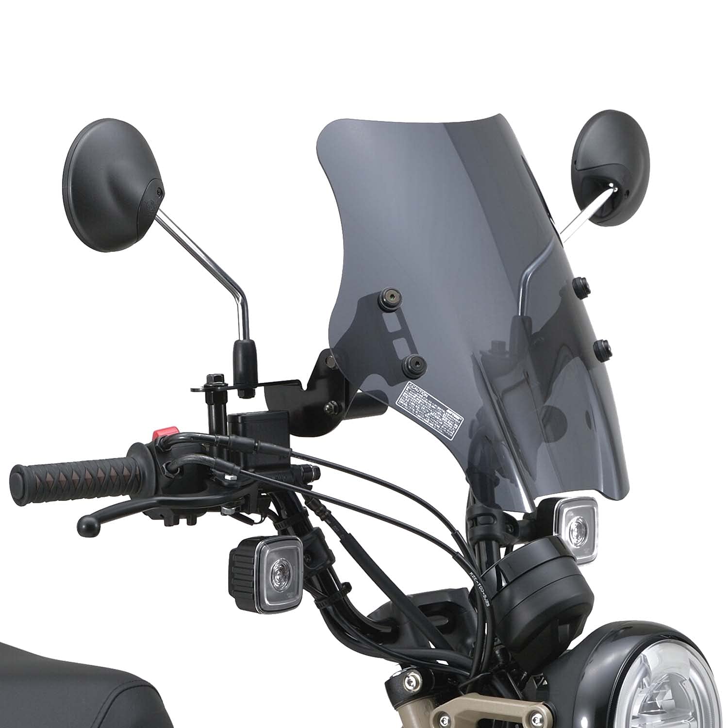 

Экран мотоцикла Daytona с зажимной планкой Hunter Cub CT125 (20-23) Ветровое стекло серии SS, короткое, дымчатое 16886