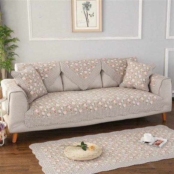 Non Slip Sofa Towel Fl Cotton Fabric Covers Retro Couch Slipcover For Living Room At Affordable S Free Real Reviews With Photos Joom Non Slip Sofa Towel Fl Cotton, Leather Sofa Furniture Covers
