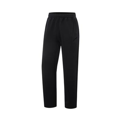 Comfortable Breathable Straight Leg Knitted Sports Pants Men Bottoms Black AKLV133-2