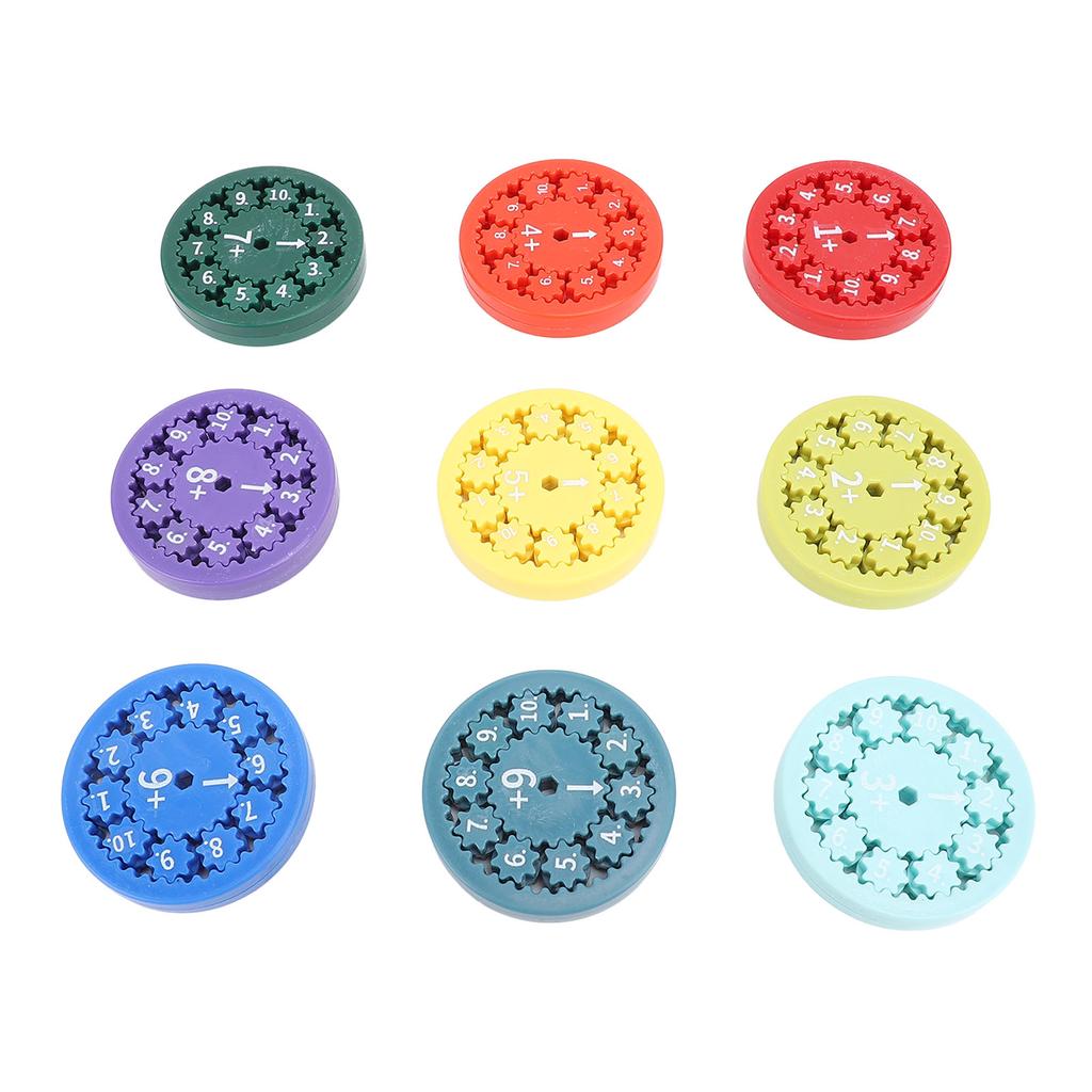 9pcs Math Fidget Toy Educational Interesting Interactive Addition Subtraction Fidget Toy for Math