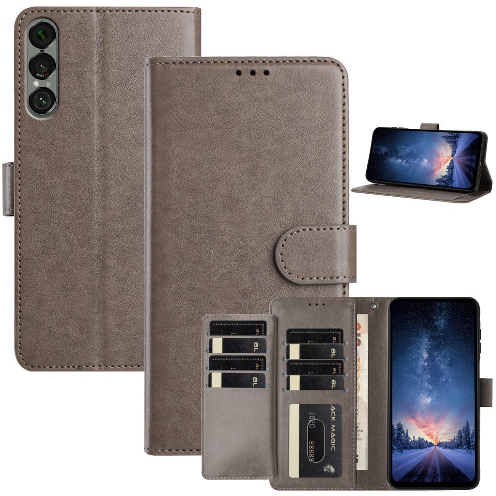 Für Blackview A85/A53 Pro/A53.ZTE/Sony-Serie. Brieftaschen-Handyhülle aus Lammleder, Mehrere Kartenfächer & Ständer, Stoßfeste Schutzhülle (10 Farben)