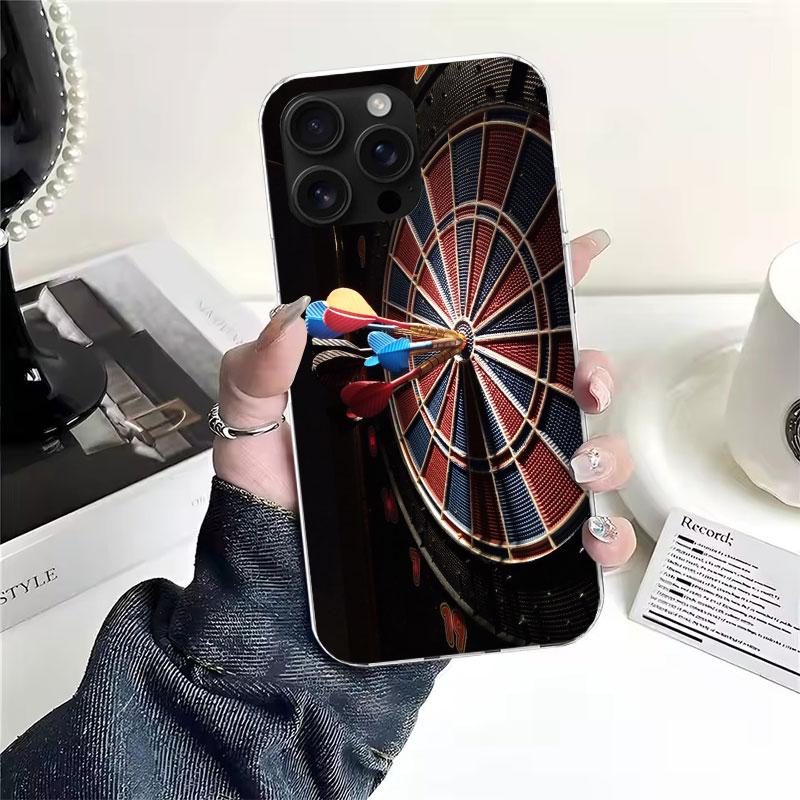 Darts Ästhetik Draht Zielscheibe Weiche Handyhülle Für IPhone 11 17 Air 16E 16 Pro Max 15 + 14 Plus 13 Mini 12 Apple 7 SE 8 Fundas Coq