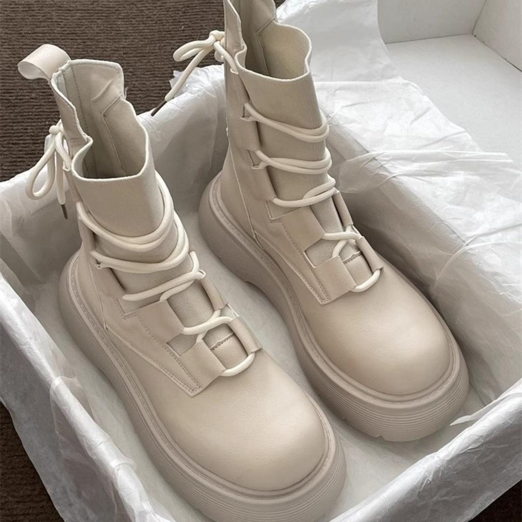 Martin Boots, Thick Soled Shoes, Height Increasing Shoes, Lace Up Shoes, Non Slip Shoes, Warm Shoes, Casual Shoes, High Boots