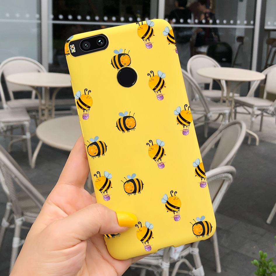 For Xiaomi Mi A1 5X Case New Butterfly Sunflower Patterns Soft Protector Bumper Cover For Xiomi Mi A1 MiA1 Mi5X Phone Cases 5.5"