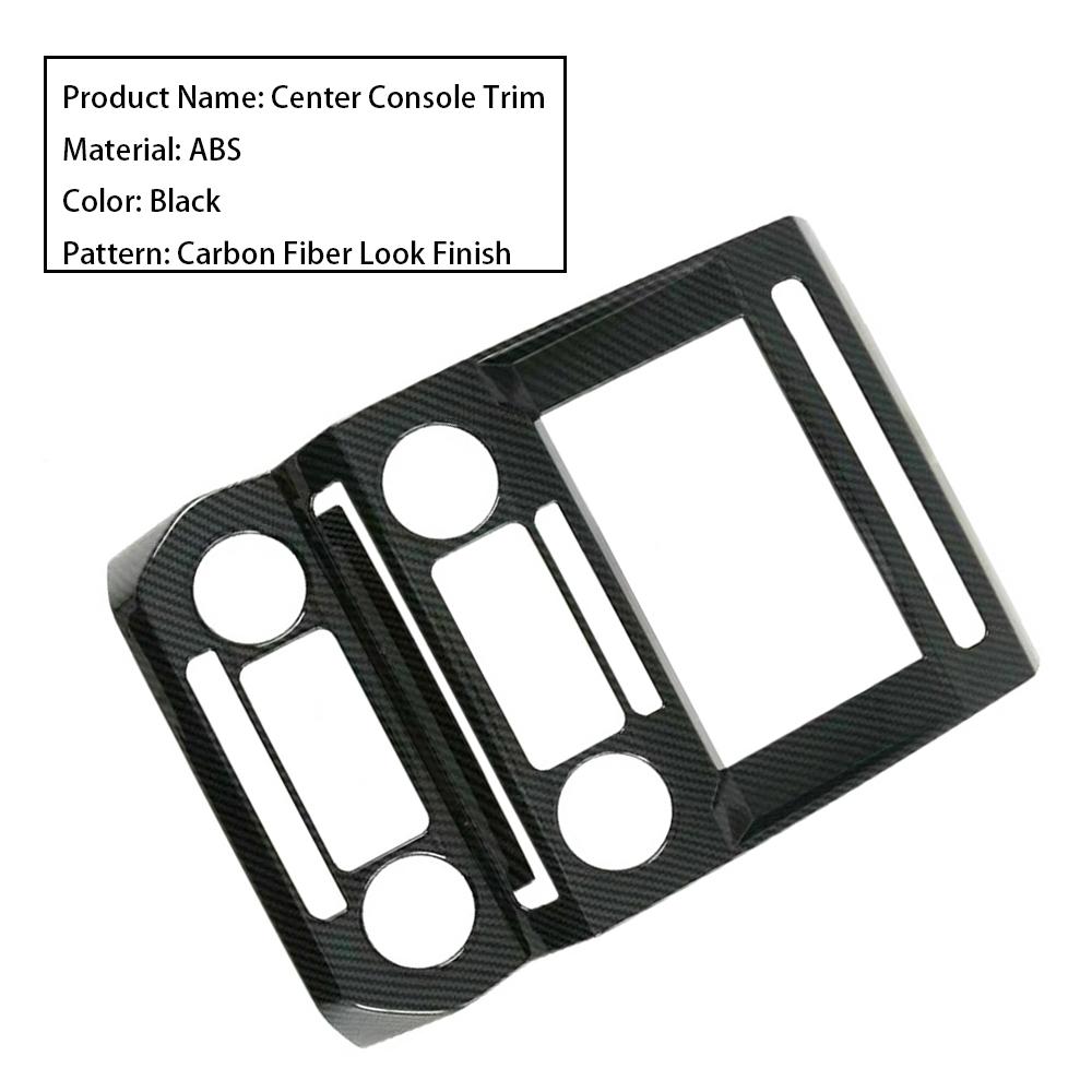 ABS Carbon Fiber Inner Navigation Frame Cover Trim For Ford Raptor 2015-2019