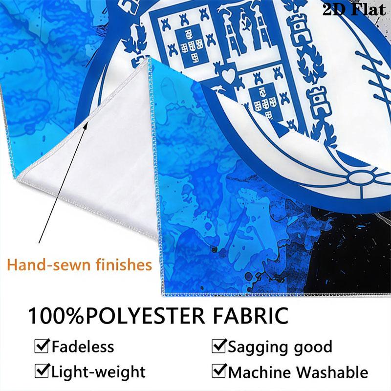 FC Porto Logo Wandbehang Bedruckte Stoffdecke Dekorative Wandteppiche für Schlafzimmer Wohnzimmer Heimdekoration