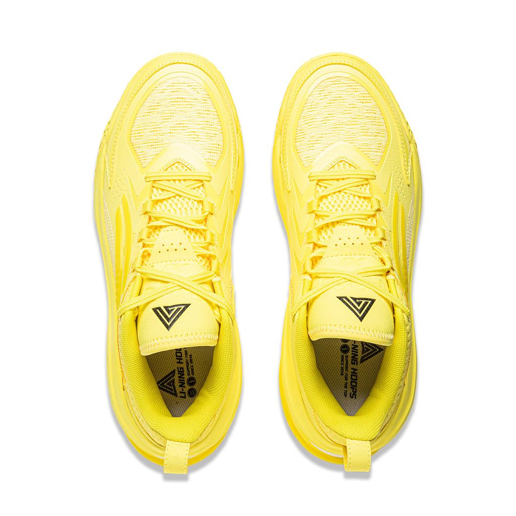 Li Ning Air Strike 11 Cushioning Slip Resistant Lightweight Low Top Performance Basketball Shoes Men's Yellow ABAU055-8