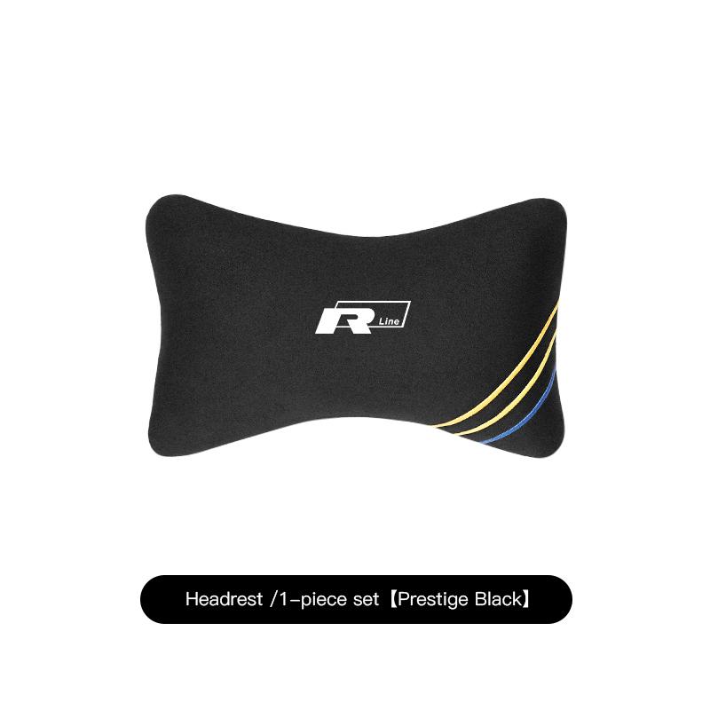 Car Headrest Cover Auto Seat Cover Head Neck Rest Pillow For VW GTI Polo Golf MK6MK7 Passat Atlas Jetta Tiguan Arteon CC Hub Cap