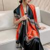 new fashion versatile autumn brocade silk scarf women's scarf shawl