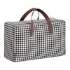 Houndstooth Clothes Storage & Organization Bag: Foldable, Moisture-Proof Quilt Bag for Bedroom