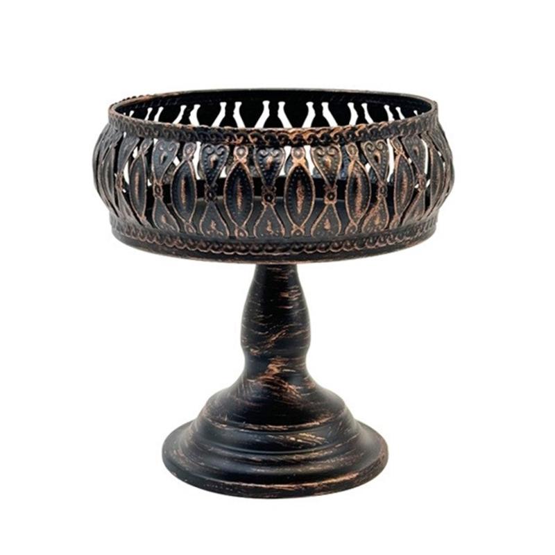 Bread Basket Fruit Baskets Food Serving Holder Fruit Serving Basket Snacks Organization Tray Iron Texture for Fruit