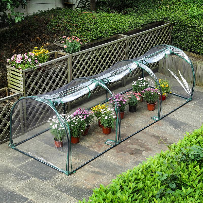 Invernadero Compacto de Exterior para Flores y Verduras – Protección Solar, Impermeable y Aislado para Uso en Balcón o Jardín(Soporte No Incluido.)