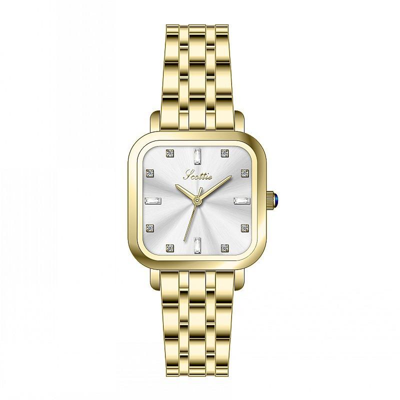 Fashion Women'S Watch Square Diamond Dial Temperament Stainless Steel Strap Personalized Watch Women'S Watch