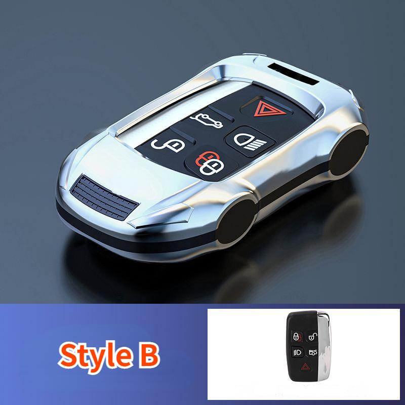 For Jaguar XF XE XJ F-PACE E-PACE E-TYPE D-TYPE F-TYPE X-TYPE ABS Silver Car Key Case Keyless Cover Key Shell Car Accessories