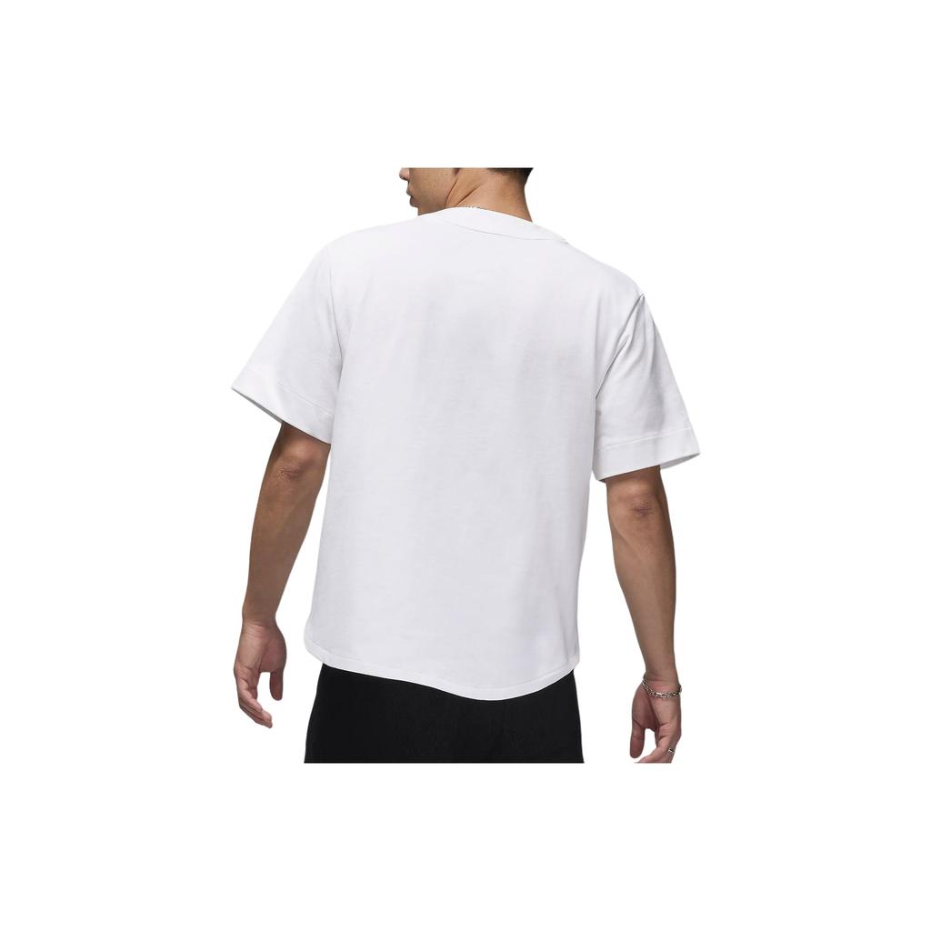 Jordan MVP Buchstabenaufdruck Outdoor Lässig Sport Kurzarm Baseball Trikot Herren Trikot Weiß FN4664100