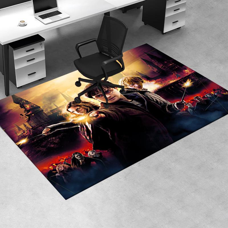 

Harry Potter and the Deathly Hallows Part 2 Movie Poster Print Office Mat Home Decor Office Desk Chair Rugs Chair Carpet for office Chair Ma 60cm by 90cm