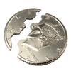 Magic Close-Up Street Trick Bite Coin Bite And Restored Half Dollar Illusion