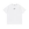 Off-White 2025 Spring/Summer New Letter Arrow Printed Pattern Round Neck Hooded Short Sleeved T-shirt for Men and Women